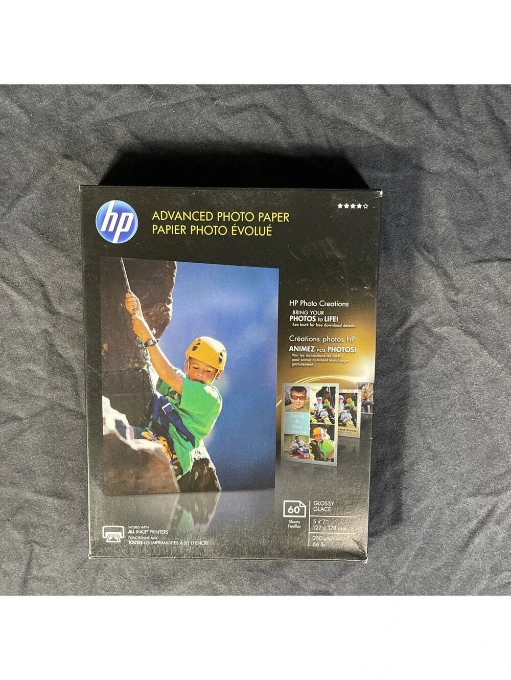 HP Advanced Glossy Photo Paper 60 Sheets 5 x 7 Q8690A New Sealed